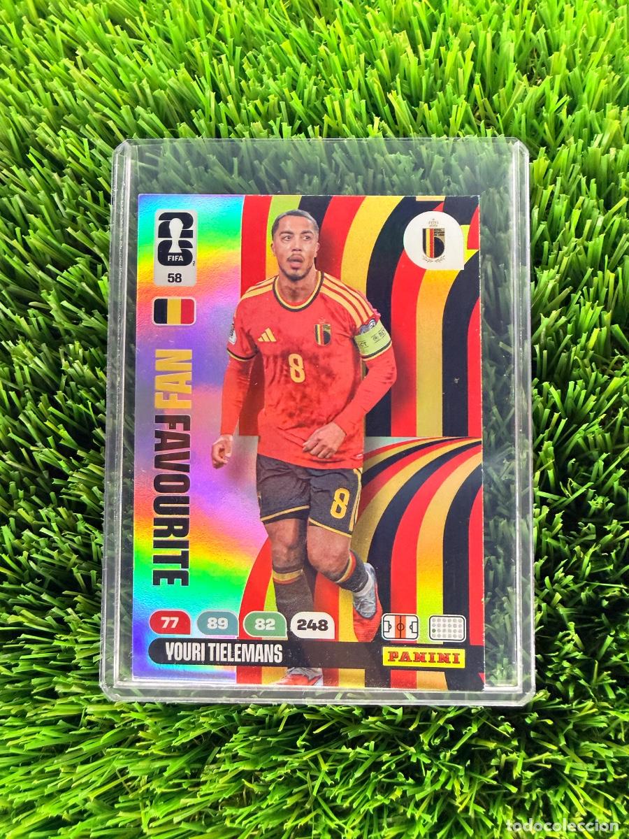 Cromos de f&uacute;tbol: N&ordm; 58 Youri Tielemans Fan Favourite B&eacute;lgica Adrenalyn XL Mundial 2026