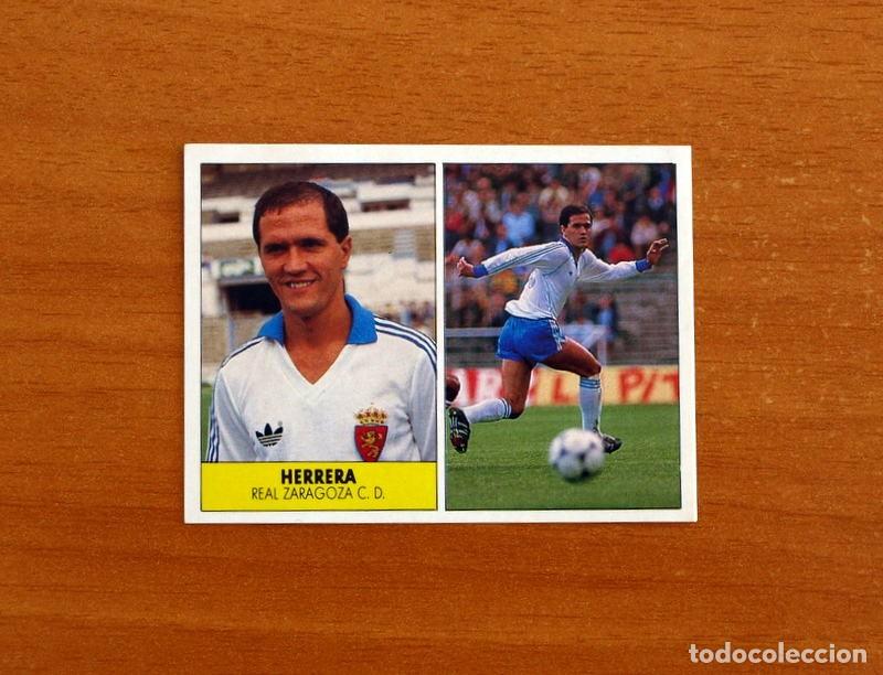 Cromos de f&uacute;tbol: Real Zaragoza - Herrera - Ediciones Festival 1987-1988, 87-88 - Nunca Pegado