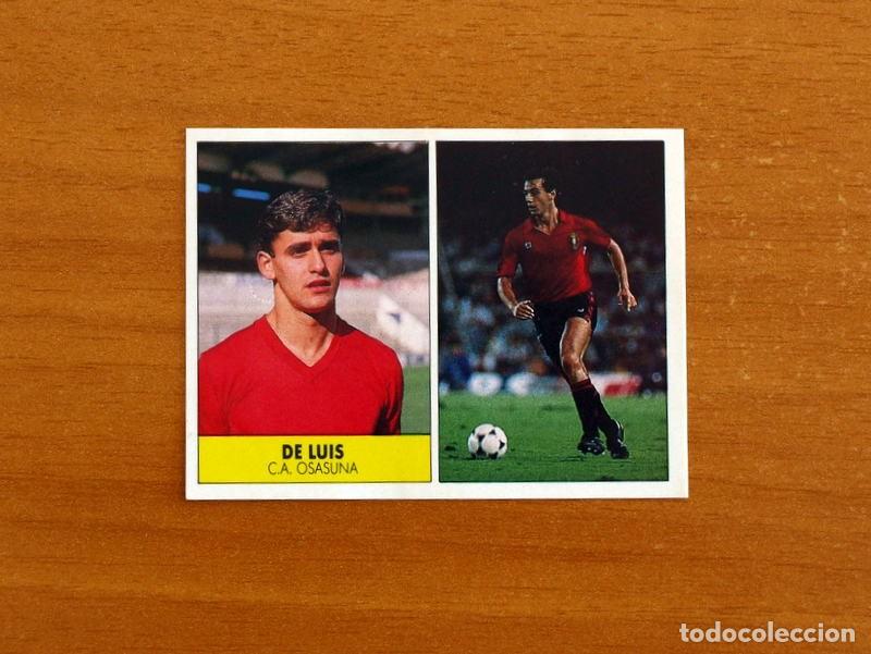 Cromos de f&uacute;tbol: Osasuna - De Luis - Ediciones Festival 1987-1988, 87-88 - Nunca pegado
