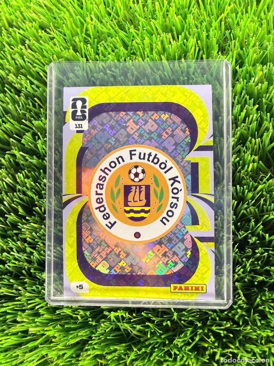 Cromos de f&uacute;tbol: N&ordm; 131 Escudo Cura&ccedil;ao Adrenalyn XL Mundial 2026