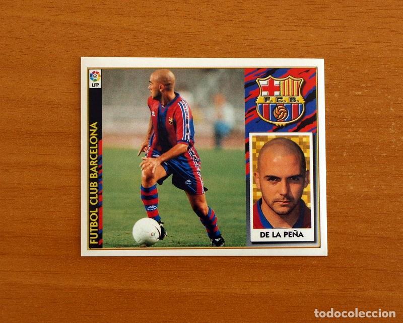 Cromos de f&uacute;tbol: F&uacute;tbol Club Barcelona - De la Pe&ntilde;a - Ediciones Este Liga 1997-1998, 97-98 - Nunca Pegado