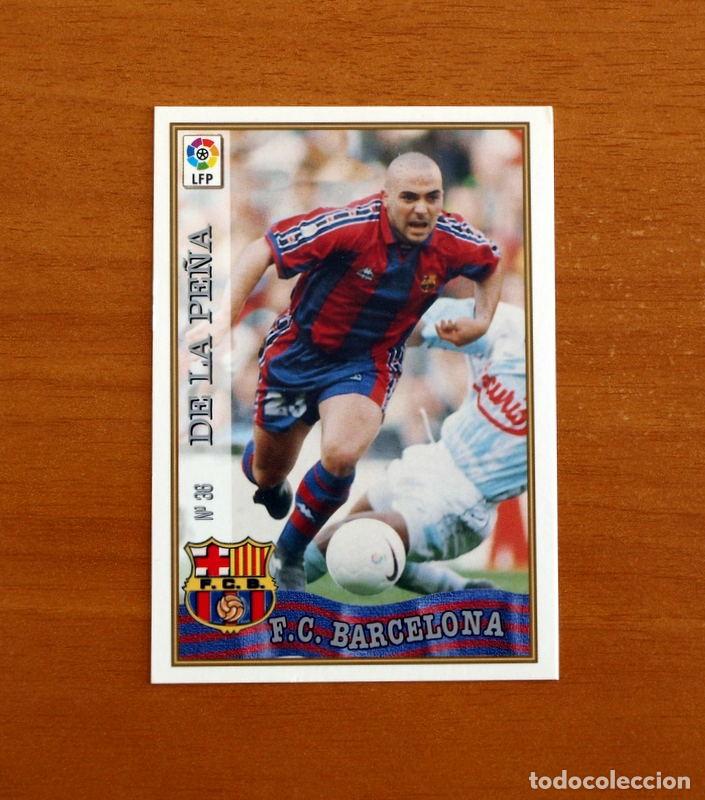 Cartes &agrave; collectionner de Football: Barcelona - N&ordm; 36 De La Pe&ntilde;a - Mundicromo ficha de la Liga 1997-1998, 97-98