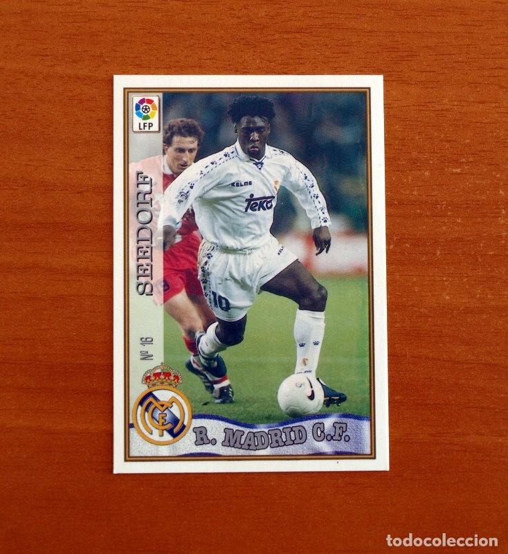 Cromos de f&uacute;tbol: Real Madrid - N&ordm; 16 Seedorf - Mundicromo ficha de la Liga 1997-1998, 97-98