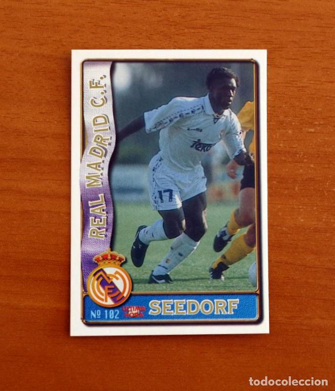 Cromos de f&uacute;tbol: Real Madrid -N&ordm; 102 Seedorf -&Uacute;ltima Hora -Mundicromo Las Fichas de la Liga de F&uacute;tbol 1996-1997-96-97