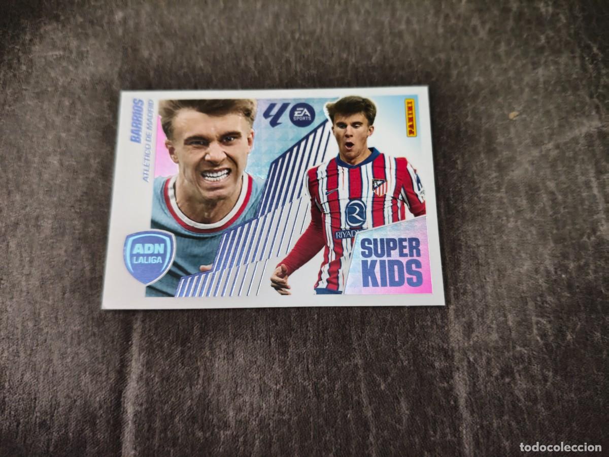 Cromos de f&uacute;tbol: Cromo 3 BARRIOS ATL&Eacute;TICO DE MADRID SUPER KIDS. Colecci&oacute;n LALIGA F&uacute;tbol 2025-2026 PANINI Nuevo