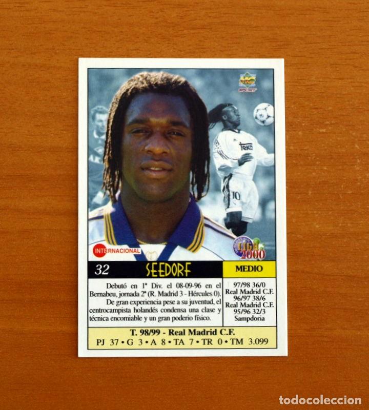 Cromos de f&uacute;tbol: Real Madrid - N&ordm; 32, Seedorf - Mundicromo Las Fichas de la Liga 1999-2000, 99-00 -Mundi Cromo