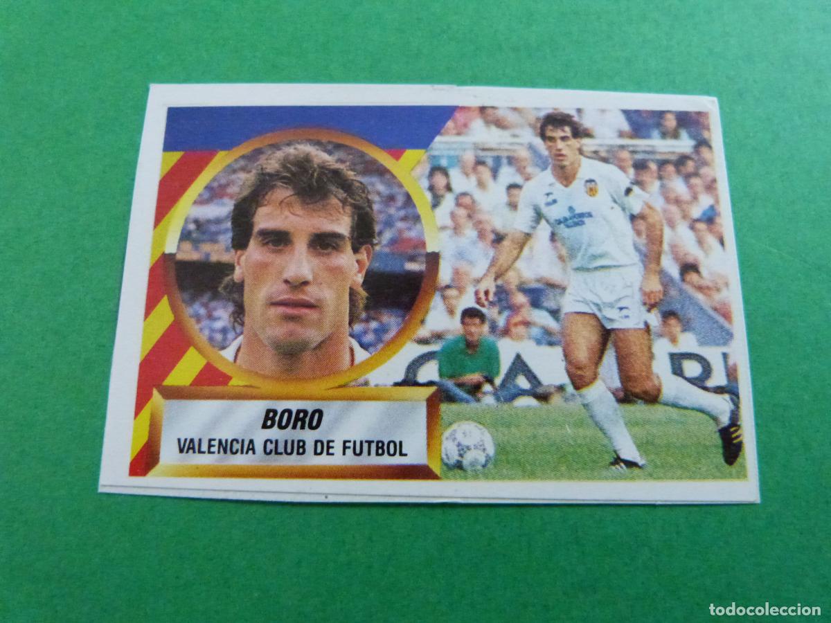 Cromos de f&uacute;tbol: CROMO FUTBOL BORO VALENCIA C.F. RECORTADO N&ordm; 4 LIGA ESTE 1988-1989/88-89