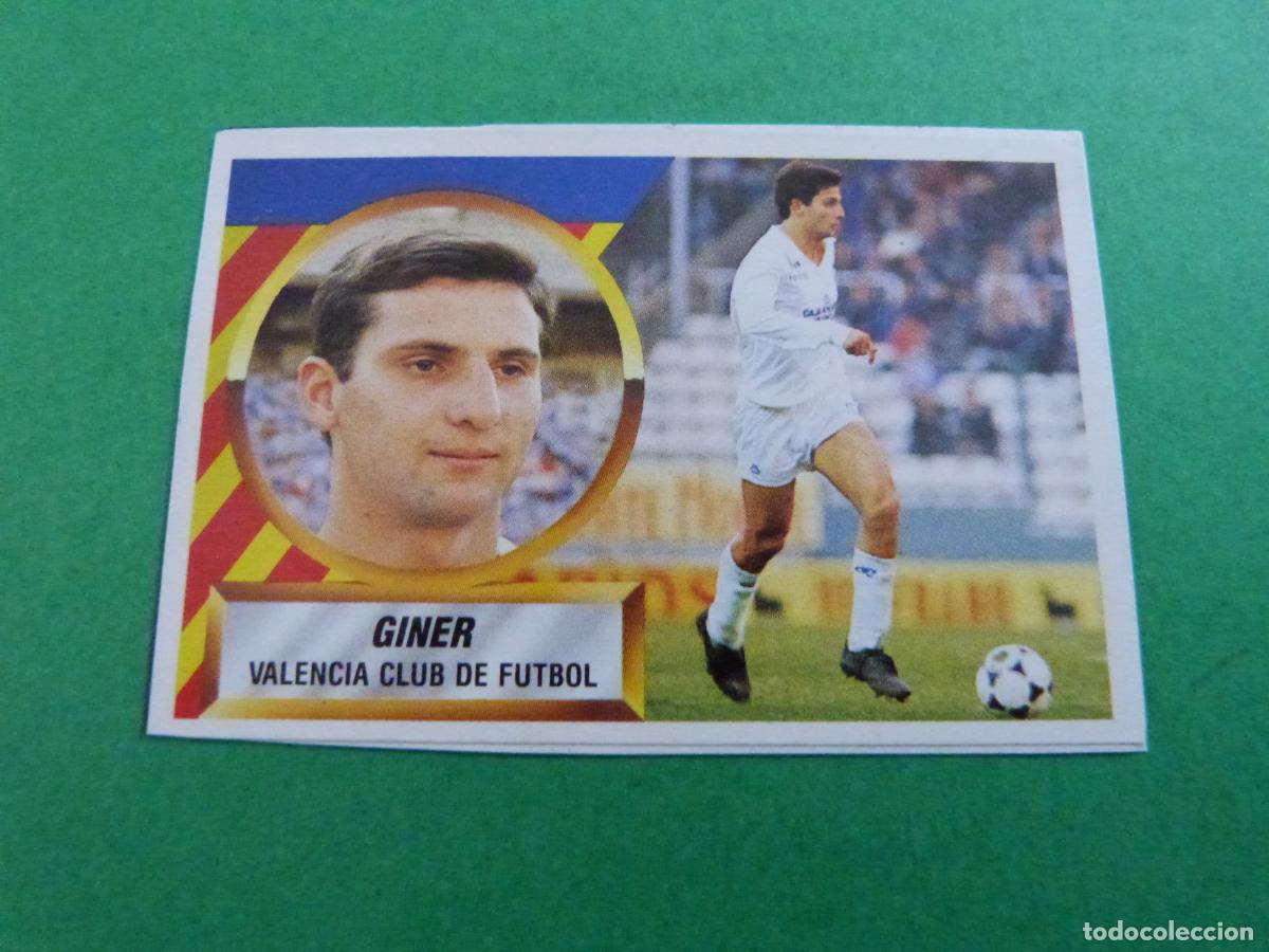 Cromos de f&uacute;tbol: CROMO FUTBOL GINER VALENCIA C.F. RECORTADO N&ordm; 3 LIGA ESTE 1988-1989/88-89