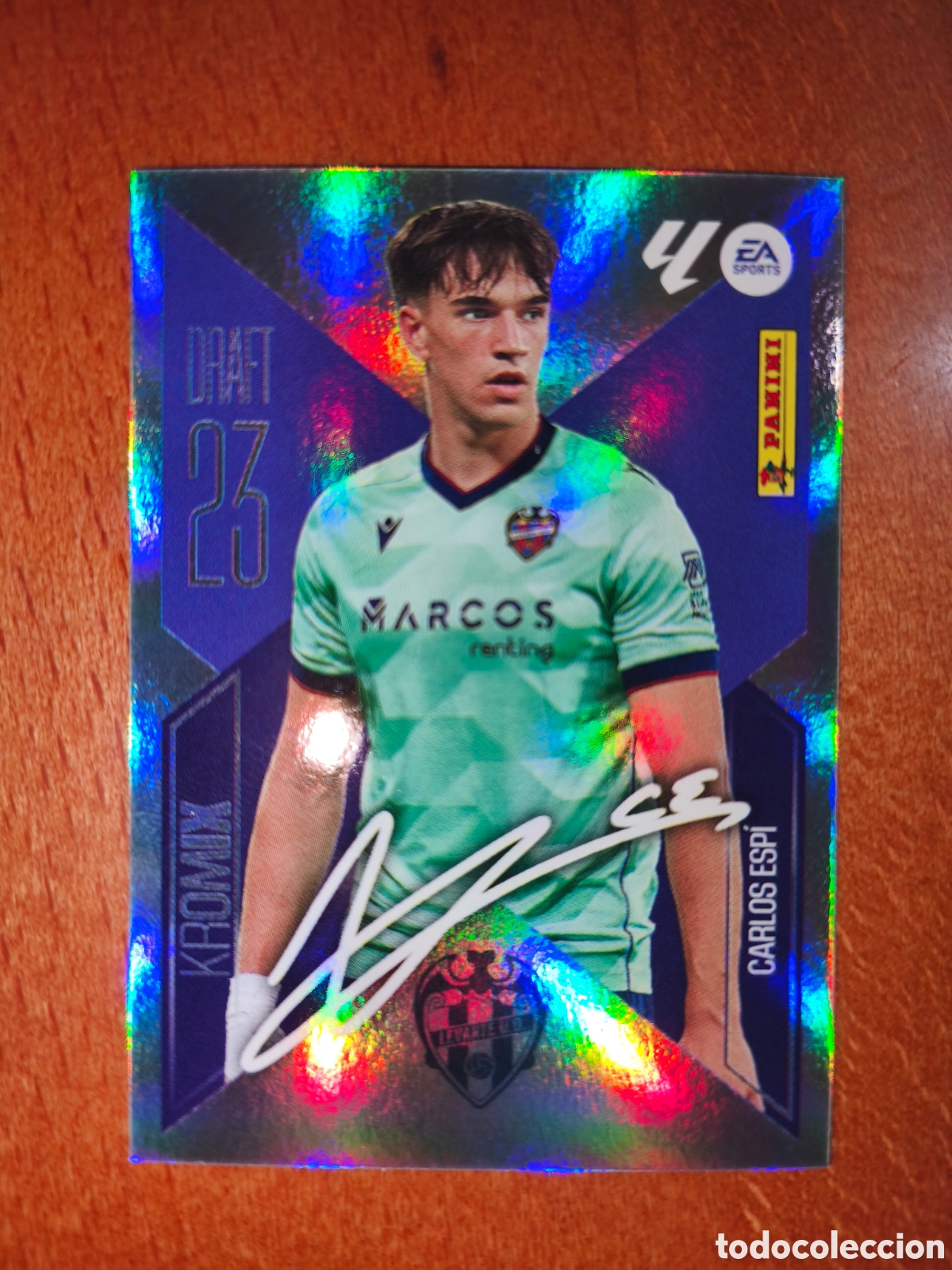 Cromos de f&uacute;tbol: Carlos Espi n&deg;K4 DRAFT 23 KROMIX liga este 26/27 Levante