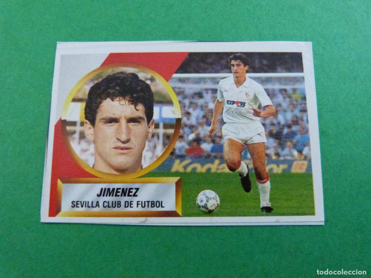 Fu&szlig;ball-Sticker: CROMO FUTBOL JIMENEZ SEVILLA F.C. RECORTADO N&ordm; 5 LIGA ESTE 1988-1989/88-89