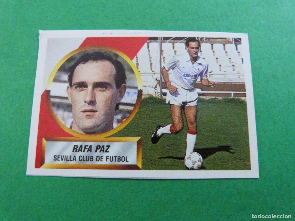 Cartes &agrave; collectionner de Football: CROMO FUTBOL RAFA PAZ SEVILLA F.C. RECORTADO N&ordm; 10 LIGA ESTE 1988-1989/88-89