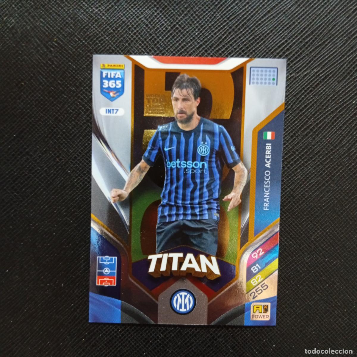 Cartes &agrave; collectionner de Football: INT7 ACERBI INTER MILAN ADRENALYN 2025 2026 FIFA 365 CROMO FUTBOL 25 26 - A215 PG68