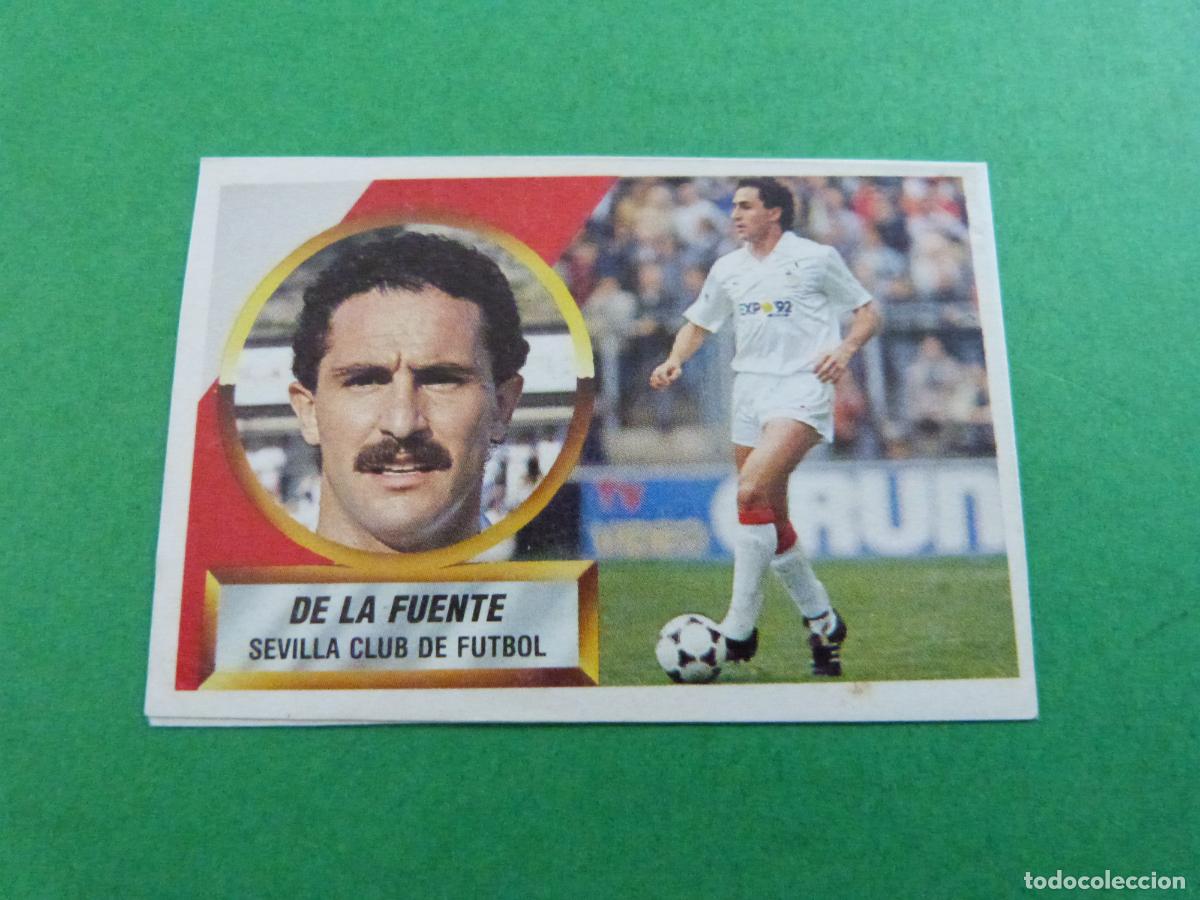 Cartes &agrave; collectionner de Football: CROMO FUTBOL DE LA FUENTE SEVILLA F.C. RECORTADO N&ordm; 6 LIGA ESTE 1988-1989/88-89
