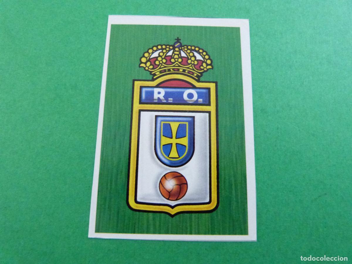 Figurine di Calcio: CROMO FUTBOL ESCUDO REAL OVIEDO RECORTADO LIGA ESTE 1988-1989/88-89