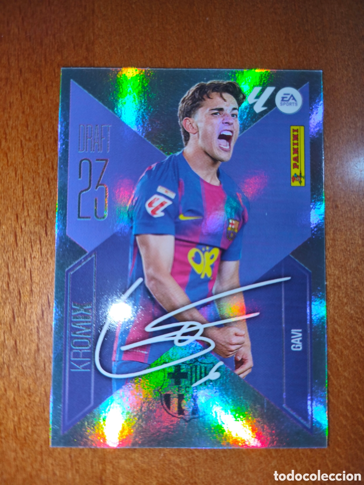 Football Stickers: Gavi n&deg;K8 DRAFT 23 KROMIX liga este 26/27 Barcelona