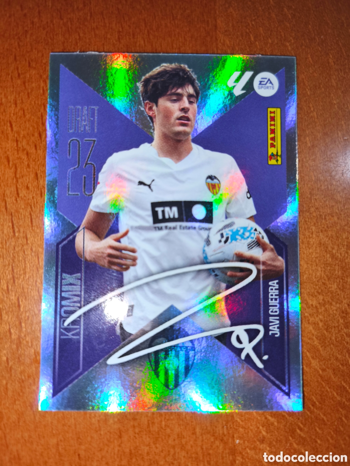 Football Stickers: Javi Guerra n&deg;K12 DRAFT 23 KROMIX liga este 26/27 Valencia