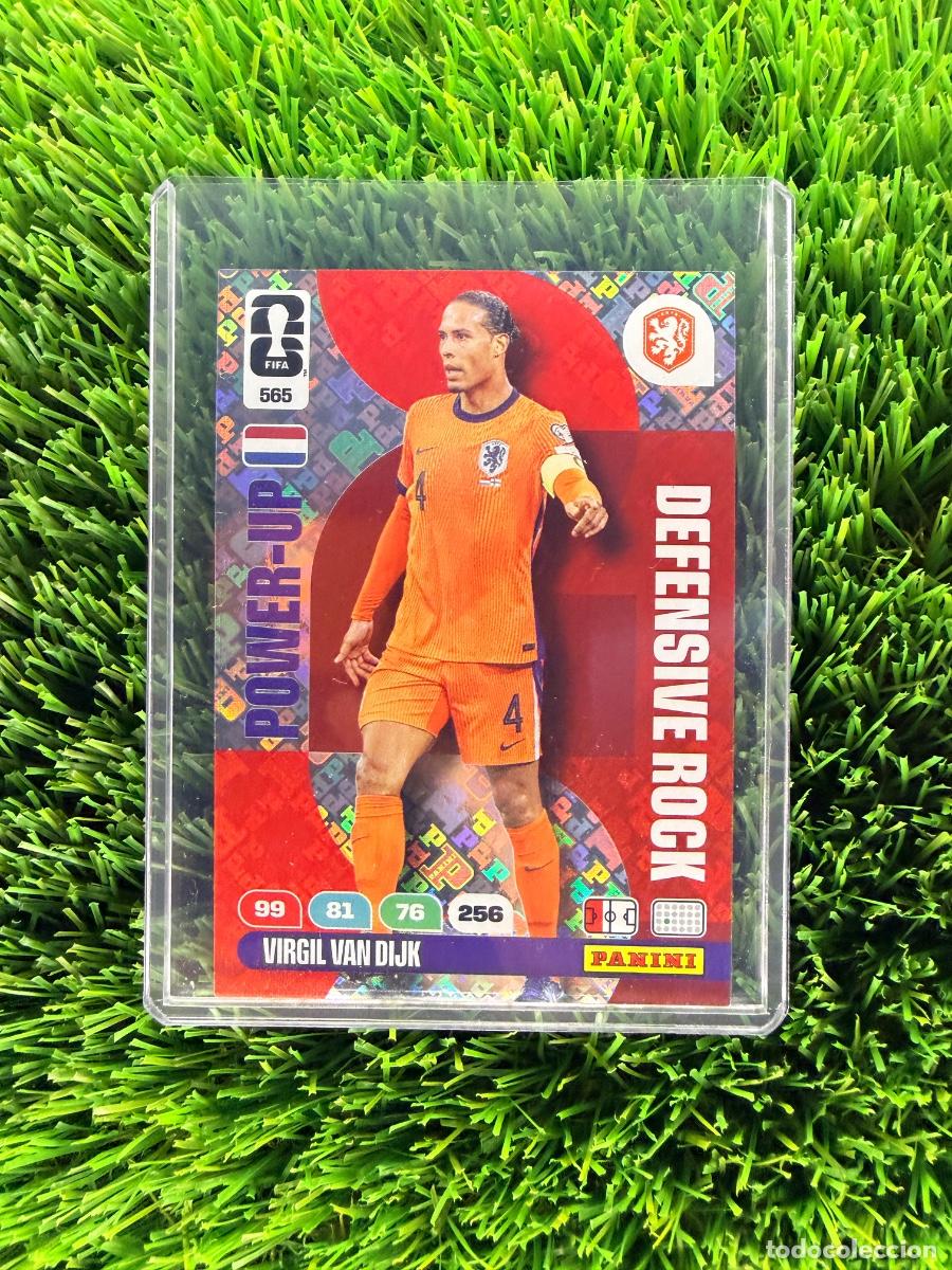 Cromos de f&uacute;tbol: N&ordm; 565 Virgil Van Dijk Defensive Rock Pa&iacute;ses Bajos Adrenalyn XL Mundial 2026