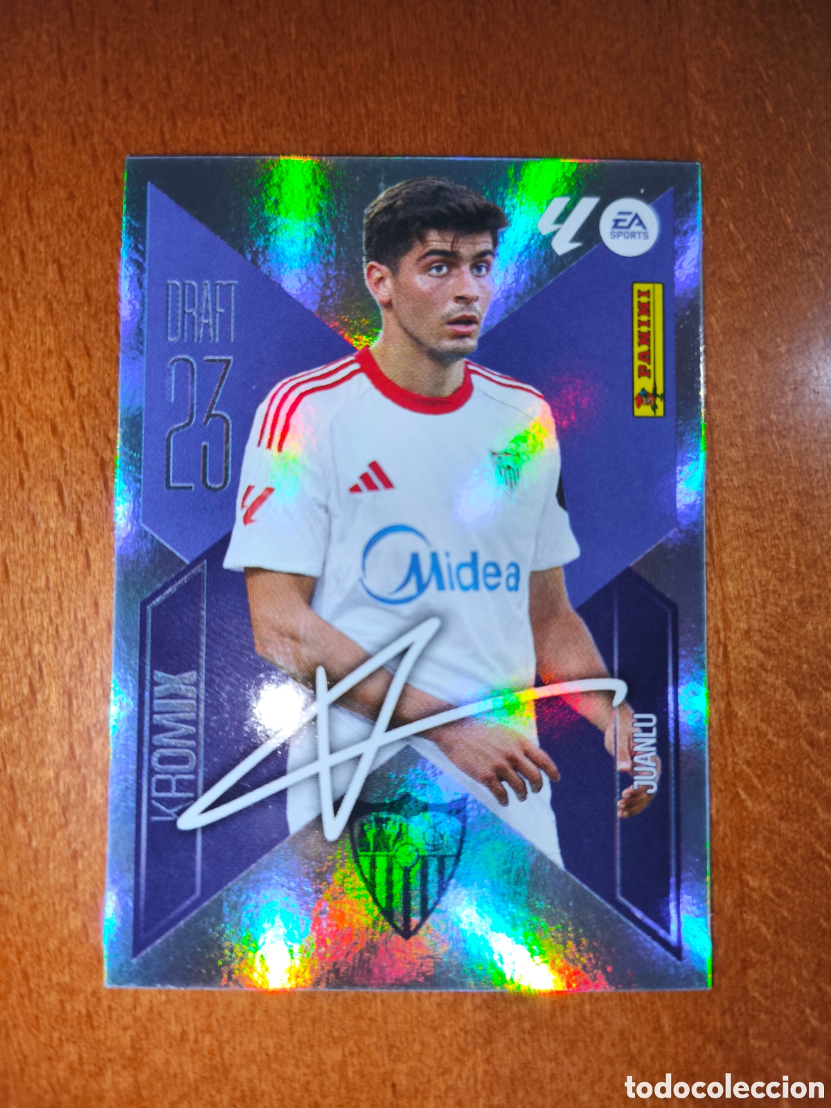 Cromos de f&uacute;tbol: Juanlu n&deg;K14 DRAFT 23 KROMIX liga este 26/27 Sevilla