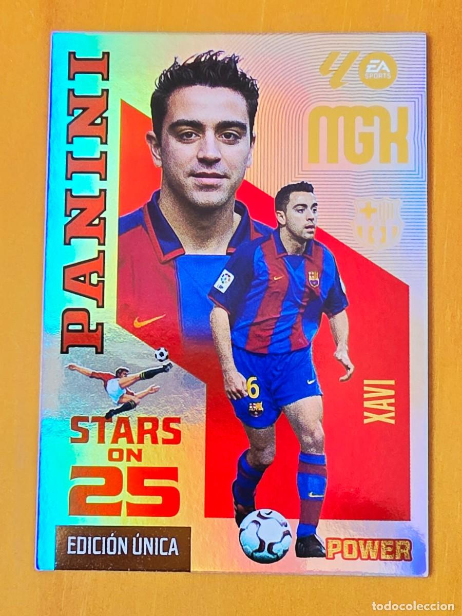 Cromos de f&uacute;tbol: 427P Xavi Hen&aacute;ndez, Barcelona, Stars on 25 Power Edici&oacute;n &Uacute;nica Panini Megacracks MGK 2026 2027 26 27