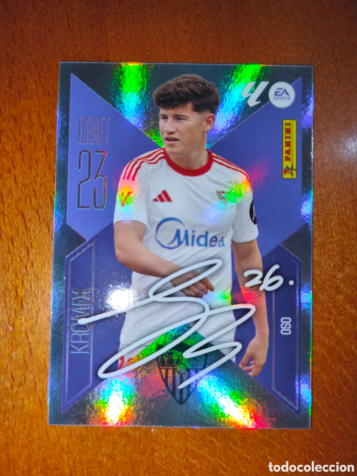 Cromos de f&uacute;tbol: Oso n&deg;K17 DRAFT 23 KROMIX liga este 26/27 Sevilla