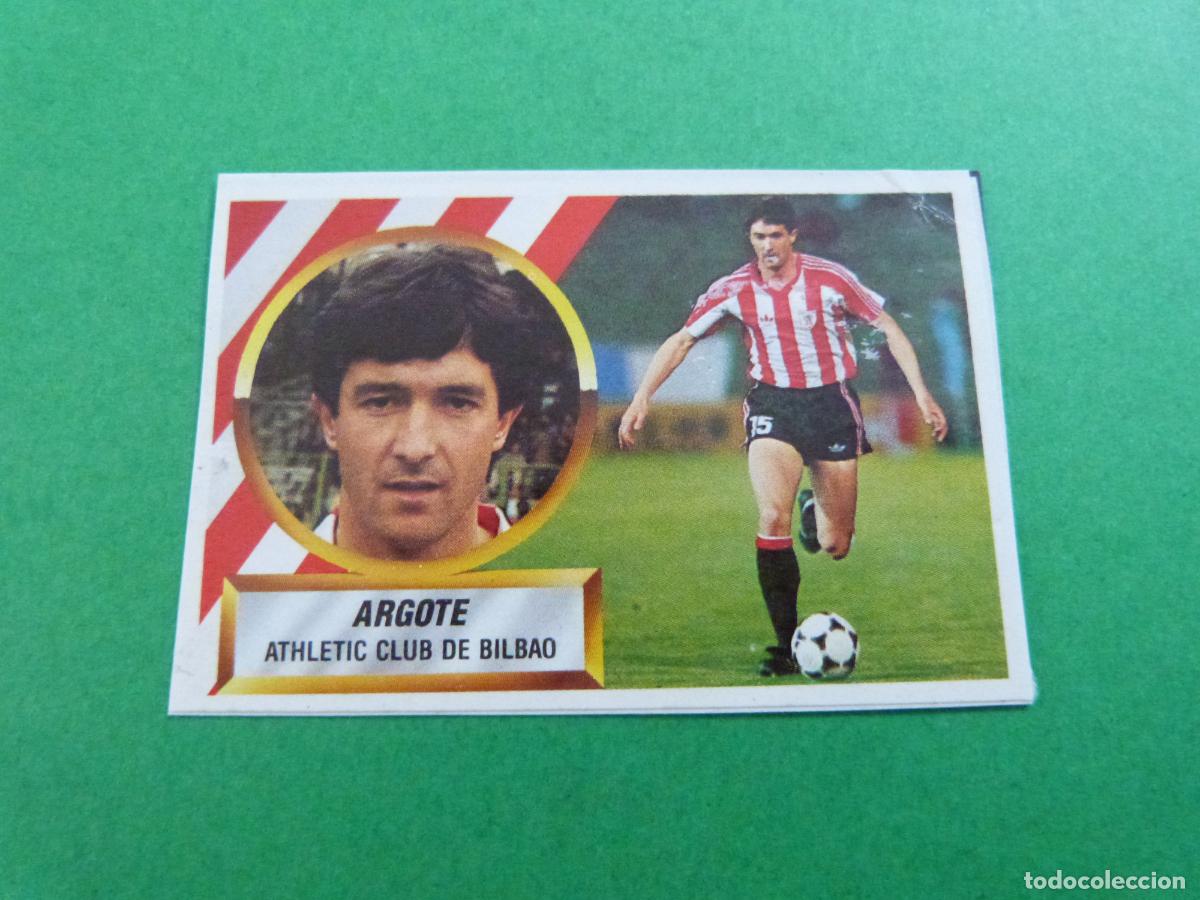 Fu&szlig;ball-Sticker: CROMO FUTBOL ARGOTE ATH. BILBAO RECORTADO N&ordm; 16 A LIGA ESTE 1988-1989/88-89