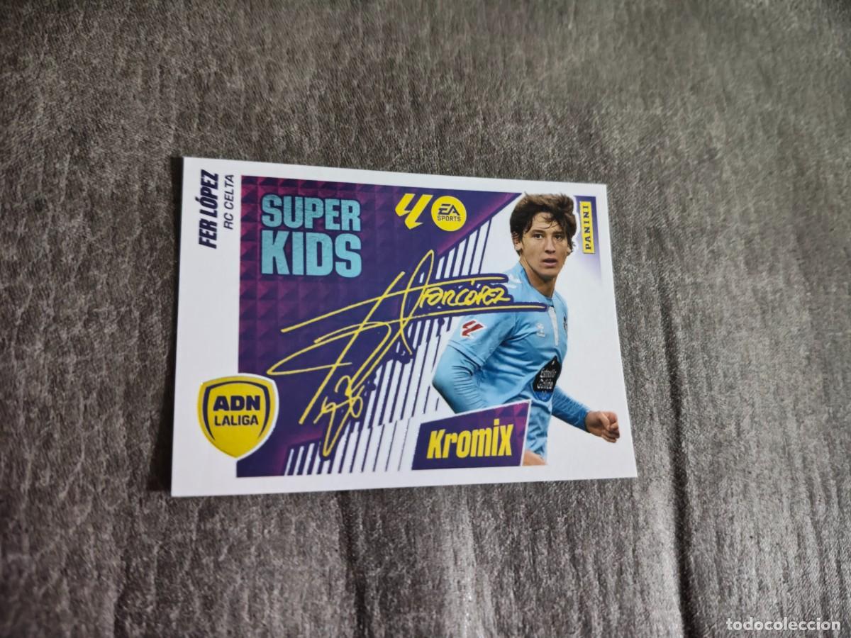 Cromos de f&uacute;tbol: Cromo K8 FER L&Oacute;PEZ RC CELTA KROMIX SUPER KIDS. Colecci&oacute;n LALIGA F&uacute;tbol 2025-2026 PANINI Nuevo