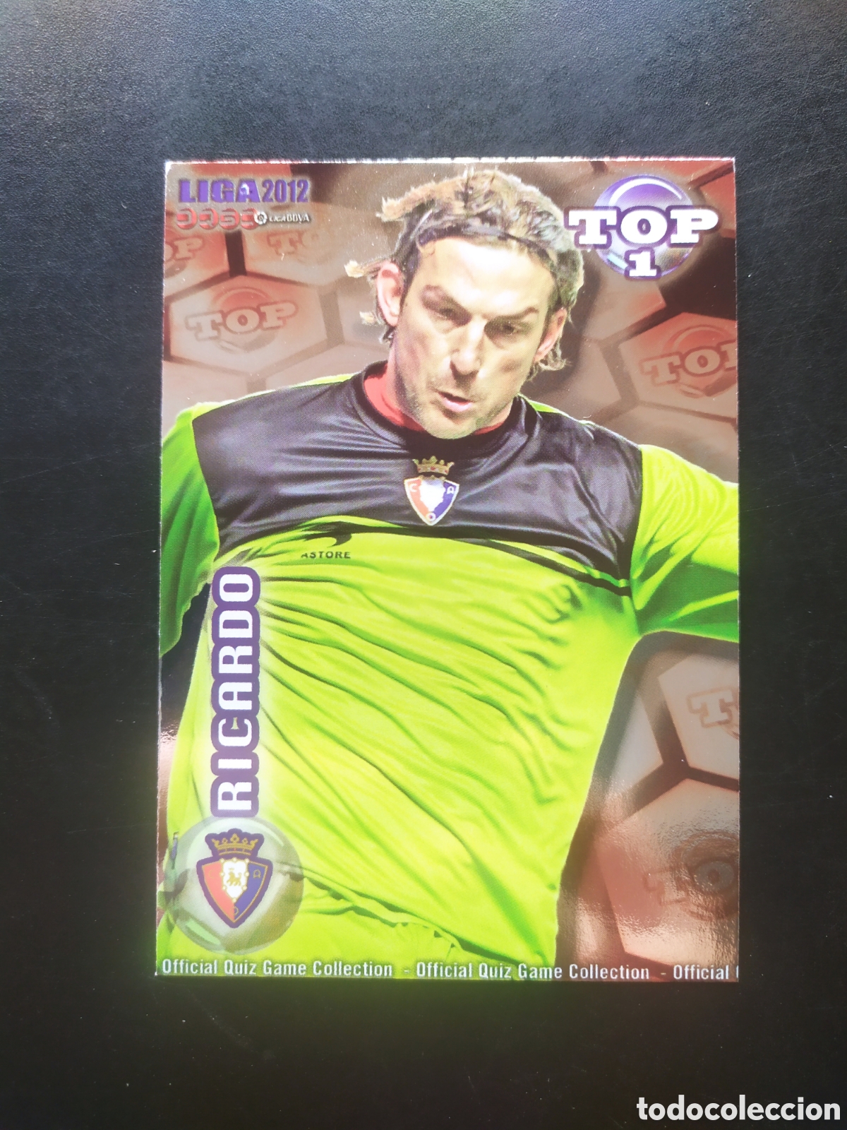 Cromos de f&uacute;tbol: Mundicromo fichas Liga 2011 2012 11 12 Ricardo top brillo rojo n&deg; 544 Osasuna