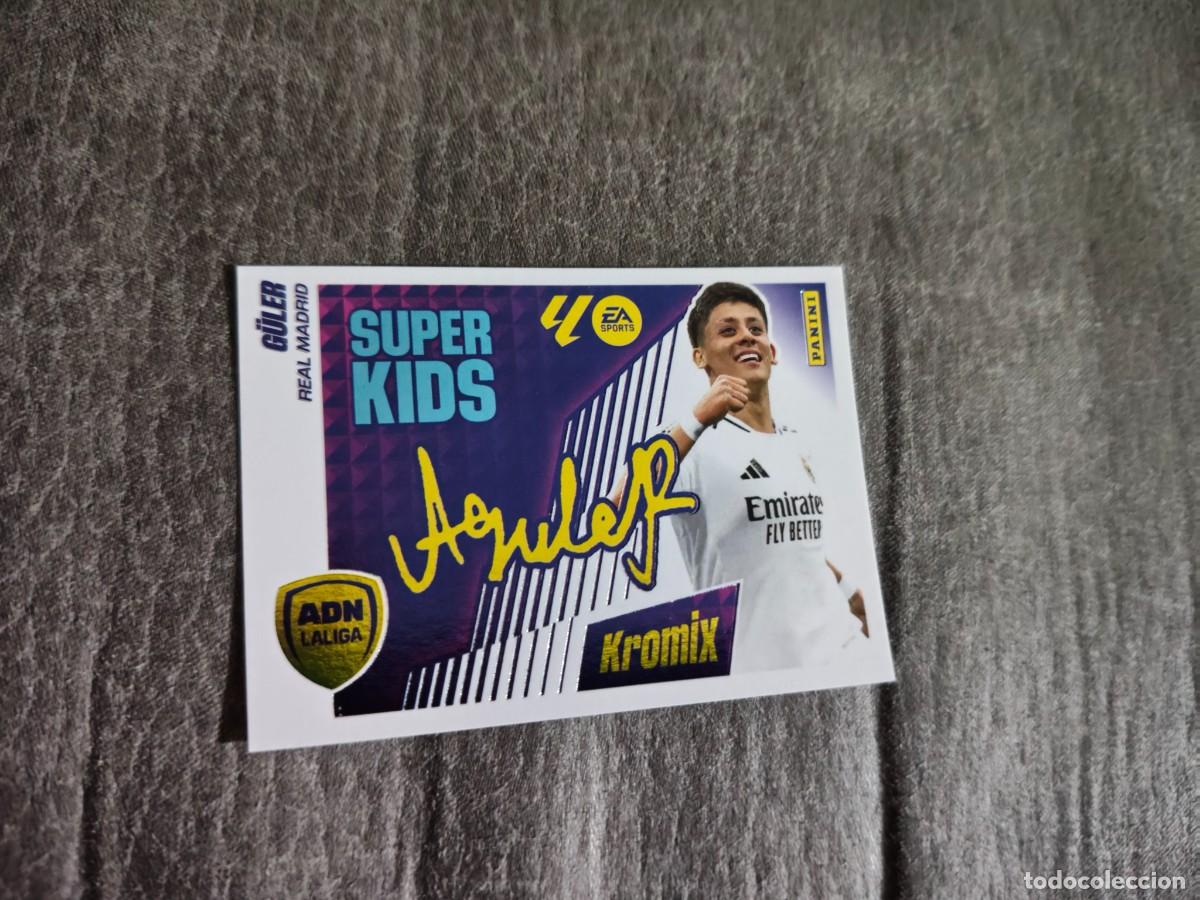 Cromos de f&uacute;tbol: Cromo K10 G&Uuml;LER REAL MADRID KROMIX SUPER KIDS. Colecci&oacute;n LALIGA F&uacute;tbol 2025-2026 PANINI Nuevo