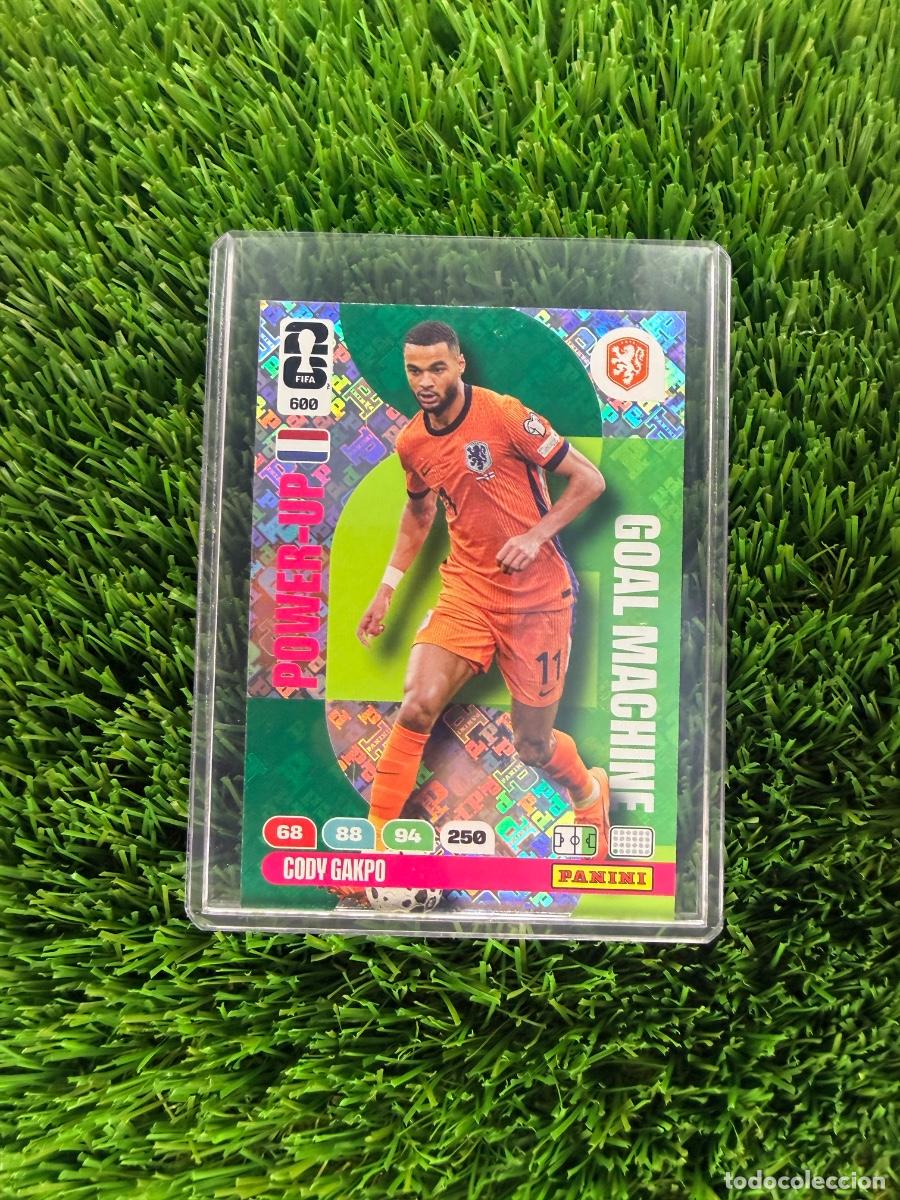 Cromos de f&uacute;tbol: N&ordm; 600 Cody Gakpo Goal Machine Pa&iacute;ses Bajos Adrenalyn XL Mundial 2026