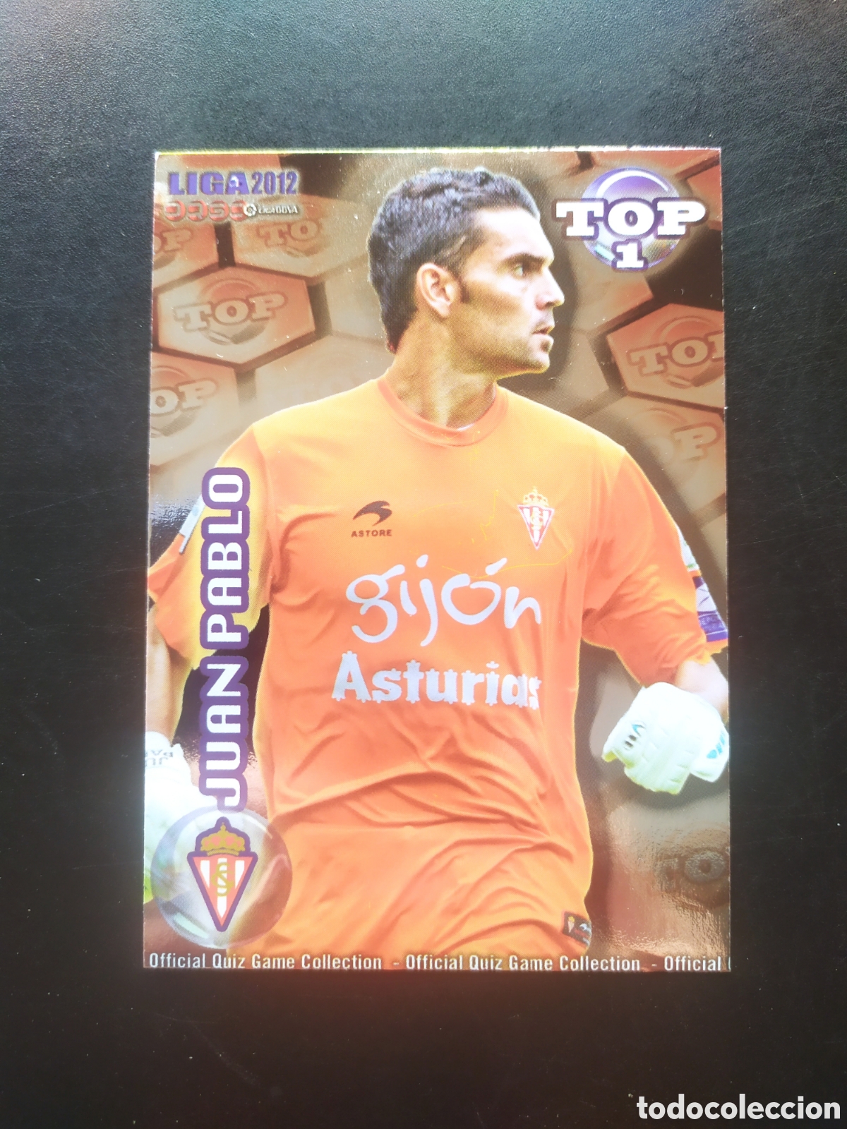 Cromos de f&uacute;tbol: Mundicromo fichas Liga 2011 2012 11 12 Juan Pablo top brillo rojo n&deg; 545 Sporting Gij&oacute;n
