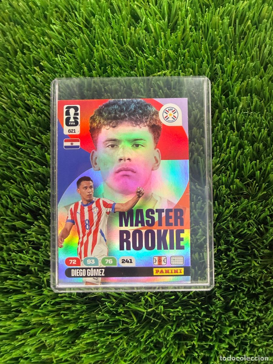 Cromos de f&uacute;tbol: N&ordm; 621 Gustavo G&oacute;mez Master Rookie Paraguay Adrenalyn XL Mundial 2026