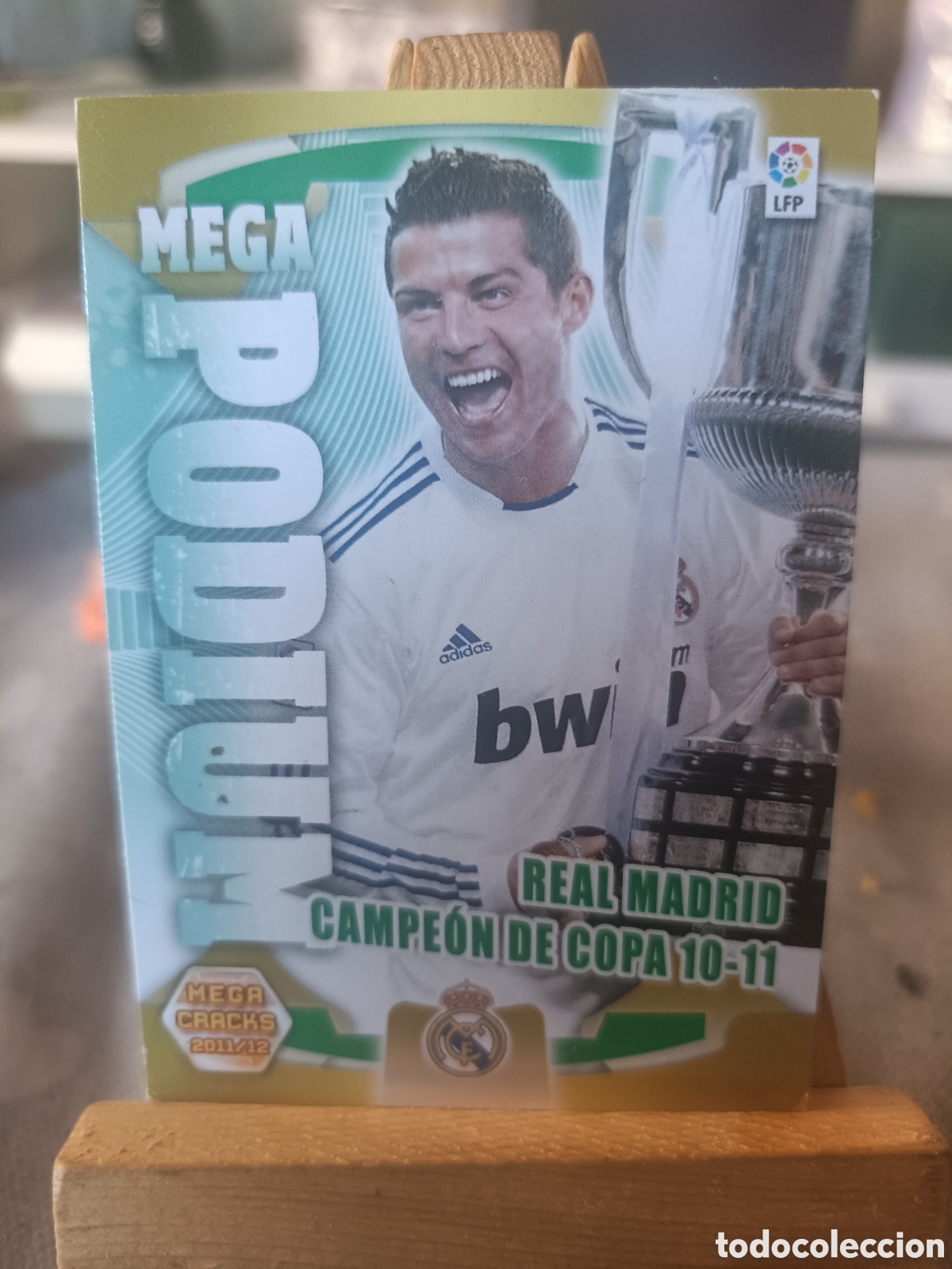 Cromos de f&uacute;tbol: Megacracks 11 12 CRISTIANO RONALDO Campe&oacute;n de Copa 10 11 MEGA PODIUM