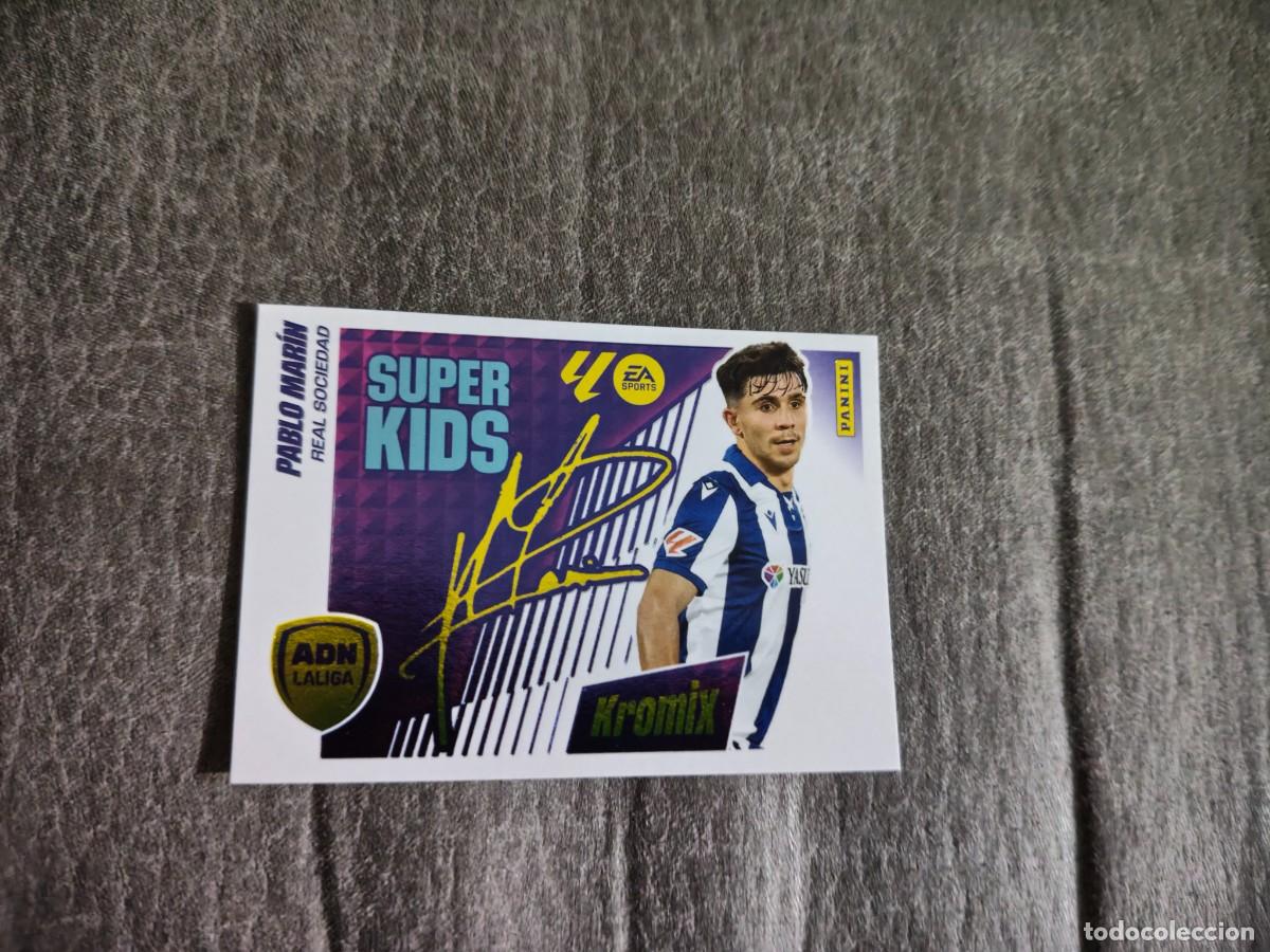 Cromos de Futebol: Cromo K15 PABLO MAR&Iacute;N REAL SOCIEDAD KROMIX SUPER KIDS Colecci&oacute;n LALIGA F&uacute;tbol 2025-2026 PANINI Nuevo
