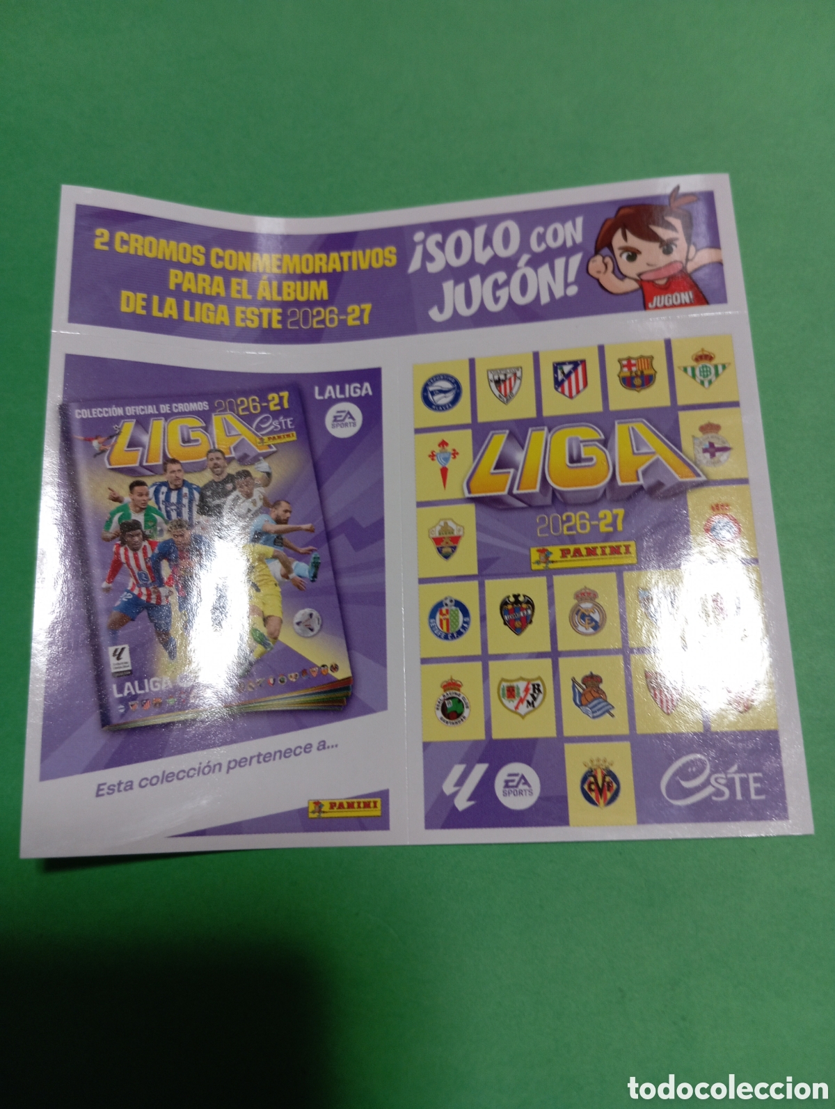 Cromos de Futebol: Cromos Conmemorativos revista Jug&oacute;n / PANINI LIGA ESTE 2026/2027