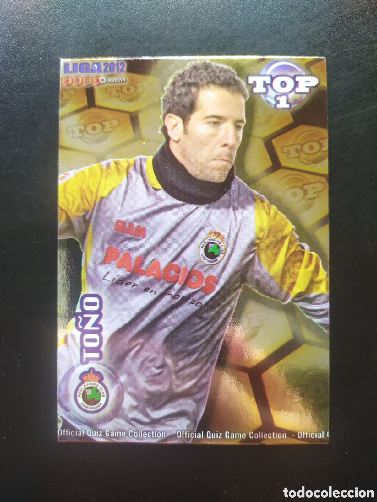 Cromos de Futebol: Mundicromo fichas Liga 2011 2012 11 12 To&ntilde;o top brillo dorado n&deg; 547 Racing Santander