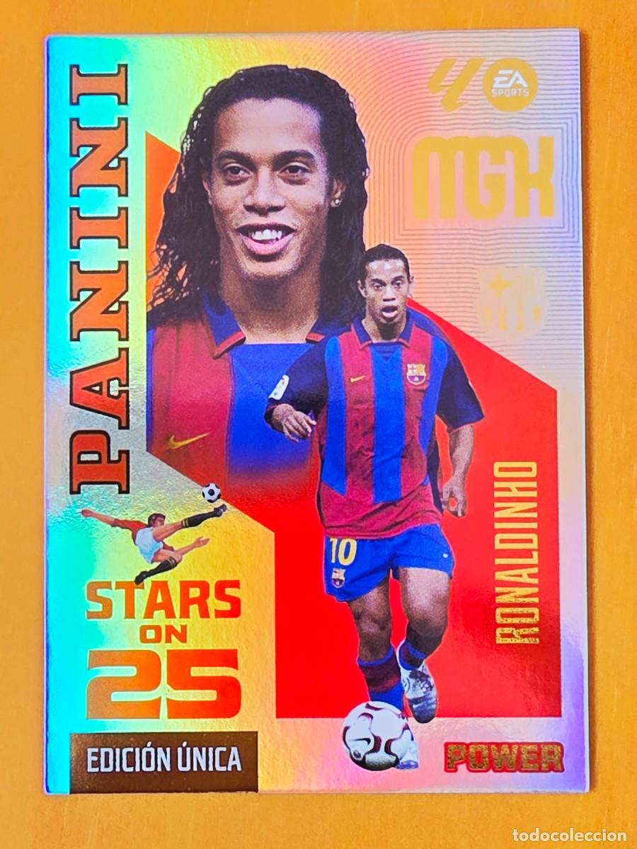 Cromos de Futebol: 436P Ronaldinho, FC Barcelona, Stars on 25 Power Edici&oacute;n &Uacute;nica, Panini Megacracks MGK 2026 2027