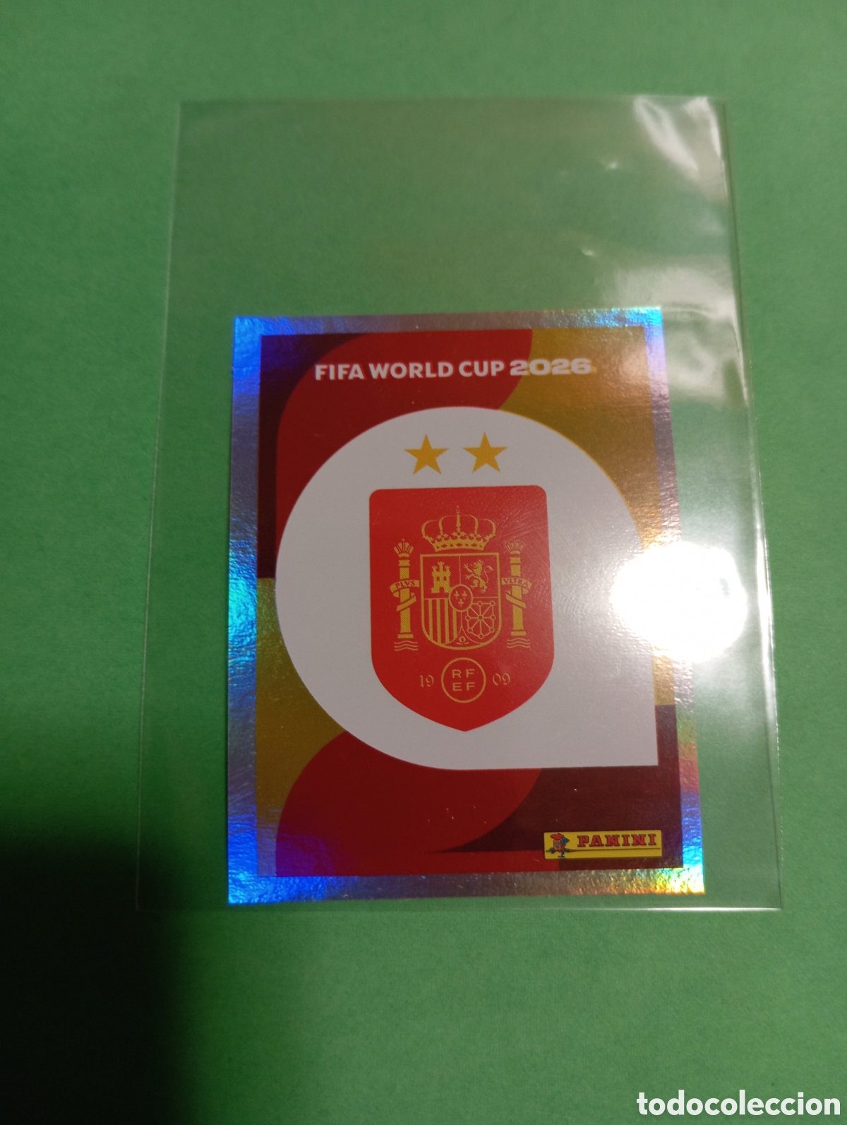 Cromos de f&uacute;tbol: Escudo de ESPA&Ntilde;A n&deg;ESP 1 BIS / PANINI FIFA WORLD CUP 2026 STICKERS