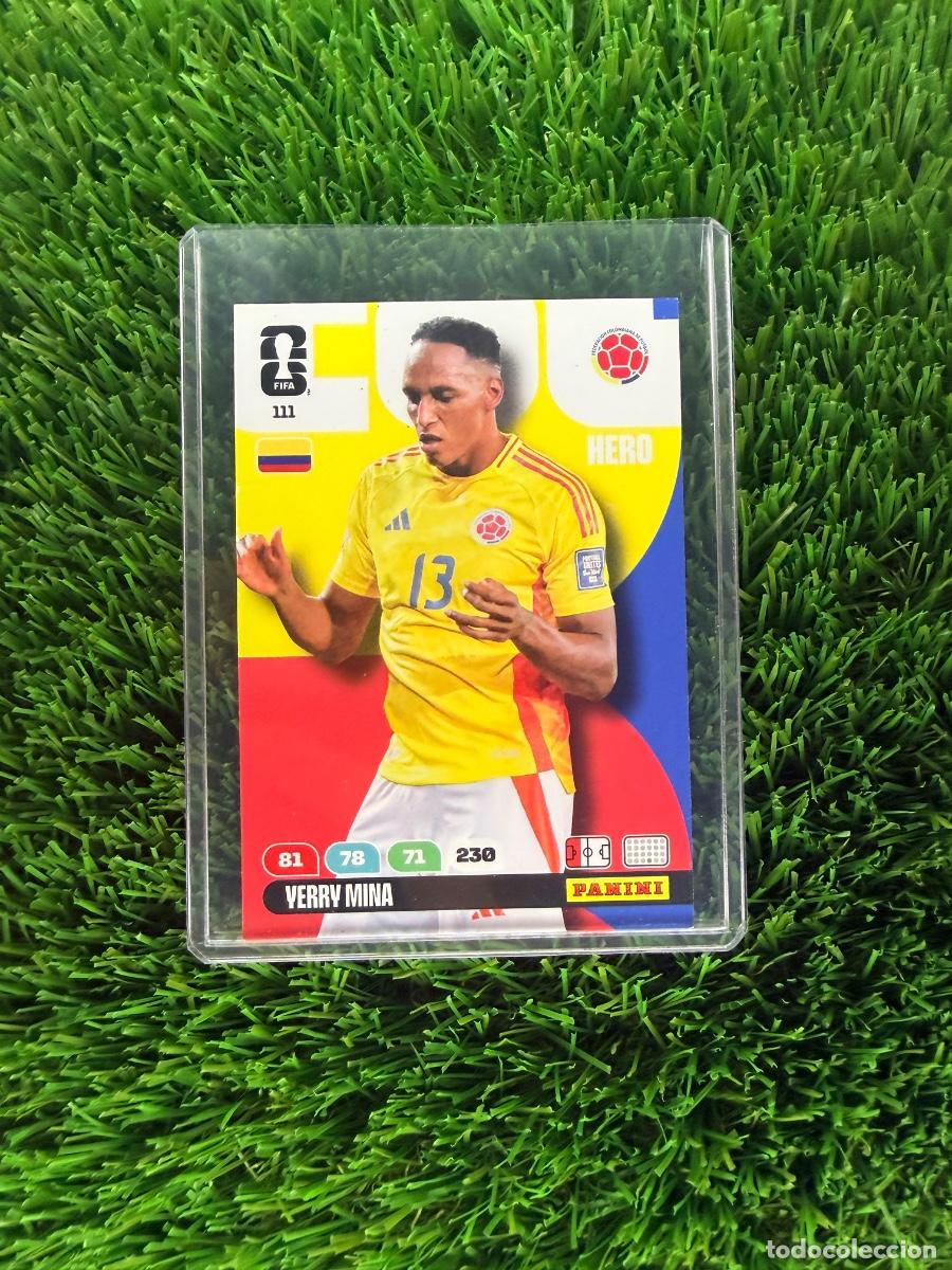 Cromos de f&uacute;tbol: N&ordm; 111 Yerry Mina Colombia Adrenalyn XL Mundial 2026