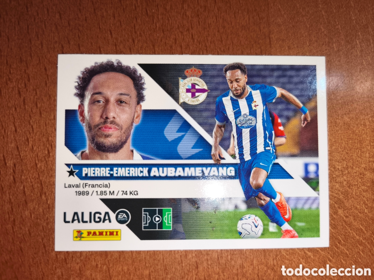 Cromos de f&uacute;tbol: Aubameyang fichaje n&deg;12 liga este 26/27 Deportivo