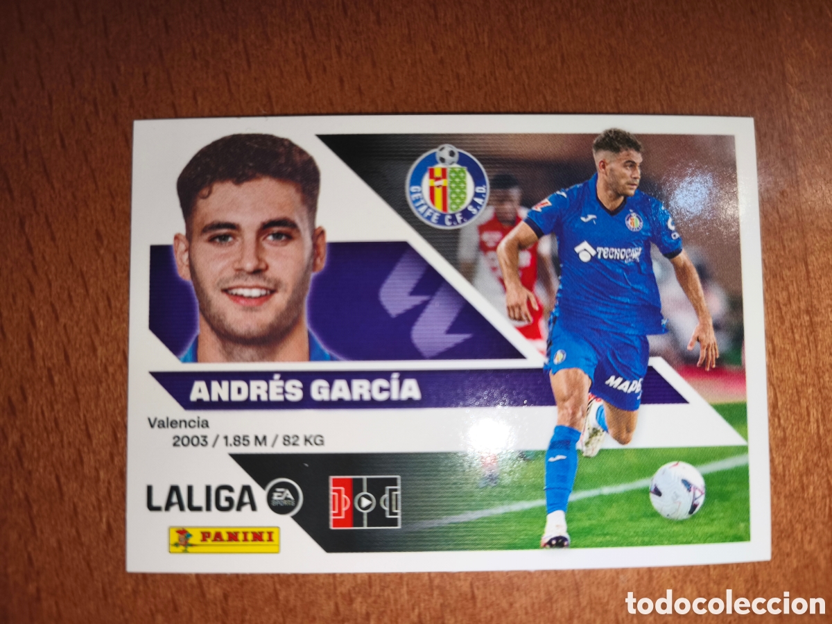 Cromos de f&uacute;tbol: Andr&eacute;s Garc&iacute;a fichaje n&deg;18 liga este 26/27 Getafe