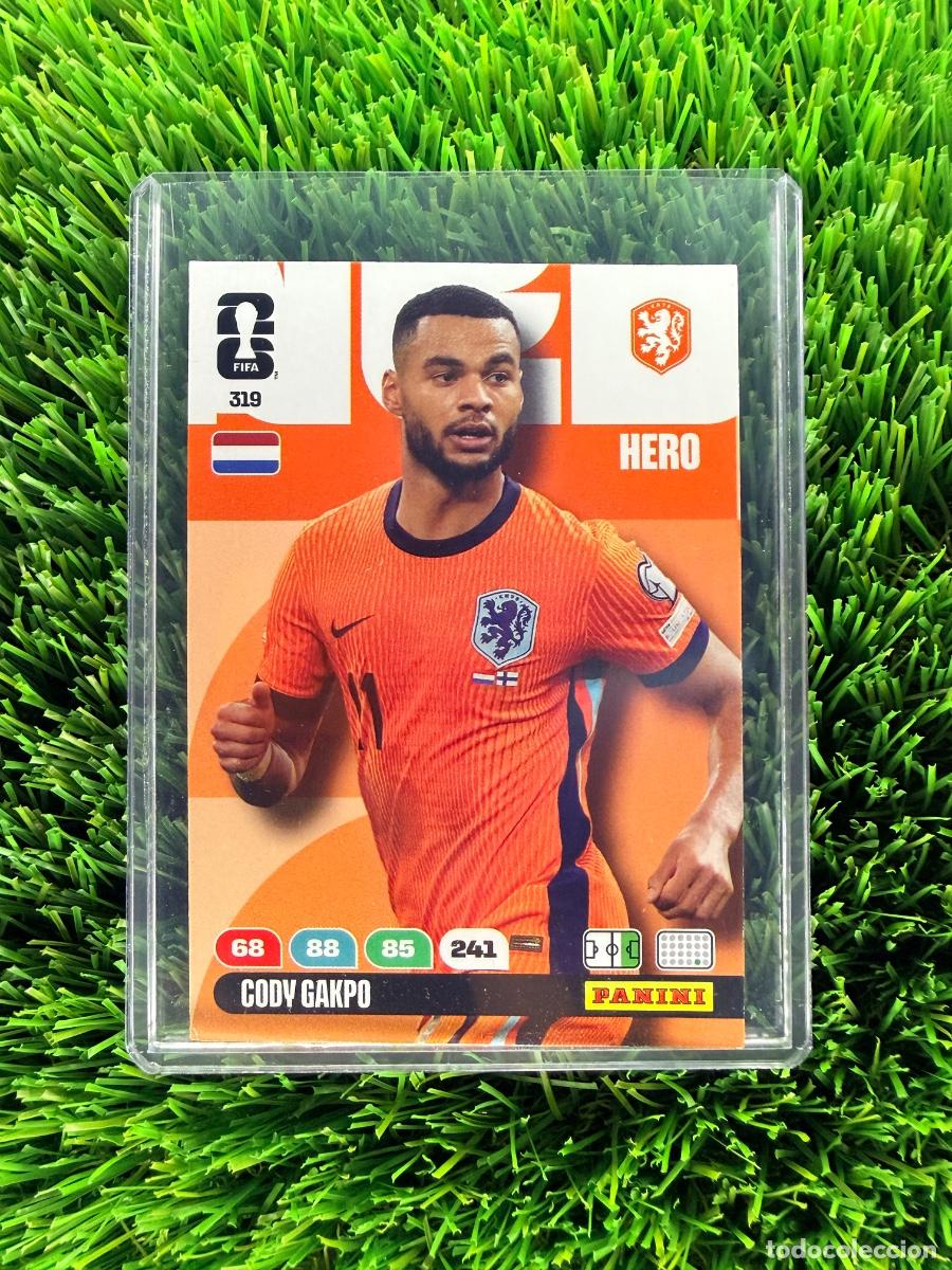 Cromos de f&uacute;tbol: N&ordm; 319 Cody Gakpo Pa&iacute;ses Bajos Adrenalyn XL Mundial 2026