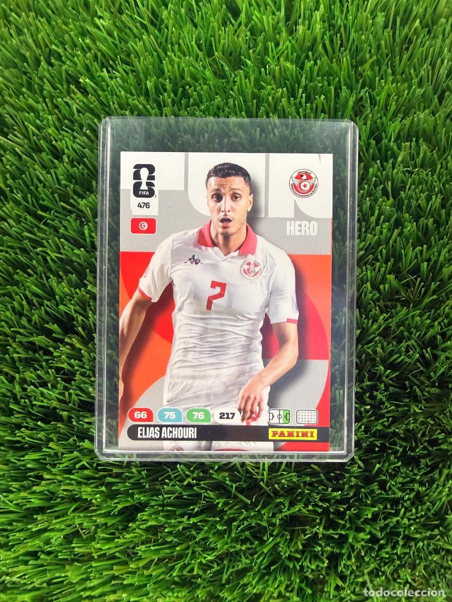 Football Stickers: N&ordm; 476 Elias Achouri T&uacute;nez Adrenalyn XL Mundial 2026