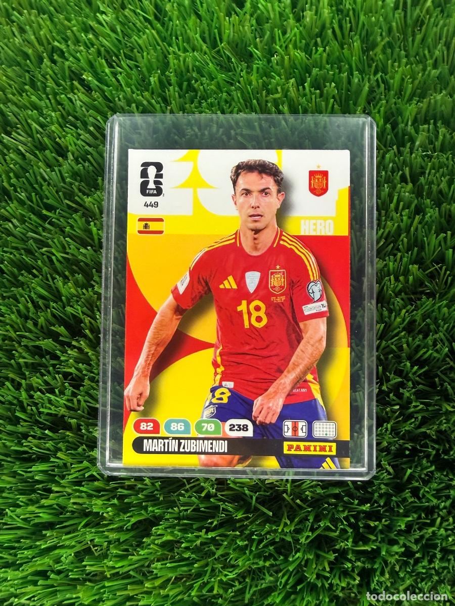 Cromos de f&uacute;tbol: N&ordm; 449 Mart&iacute;n Zubimendi Espa&ntilde;a Adrenalyn XL Mundial 2026