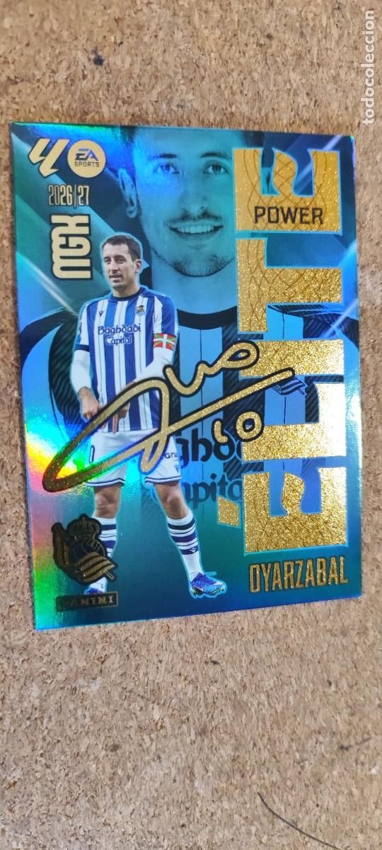Football Stickers: MEGACRACKS 26/27 CARD ELITE POWER ORYAZABAL REAL SOCIEDAD # 13P PANINI