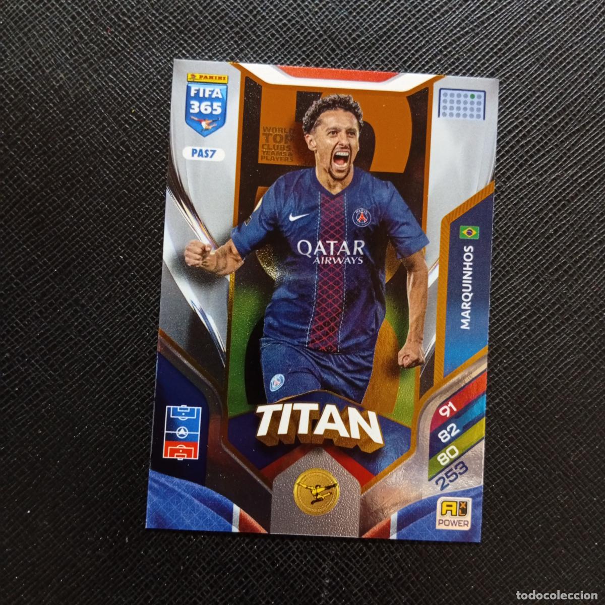 Cromos de f&uacute;tbol: PAS7 MARQUINHOS PSG ADRENALYN 2025 2026 FIFA 365 CROMO FUTBOL 25 26 - A215 PG72