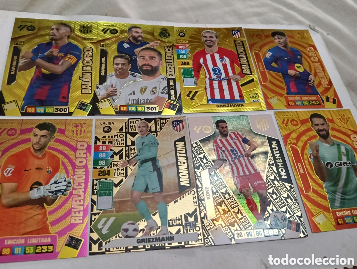 Cromos de f&uacute;tbol: Lote 8 cartas Adrenalyn - Foto 2