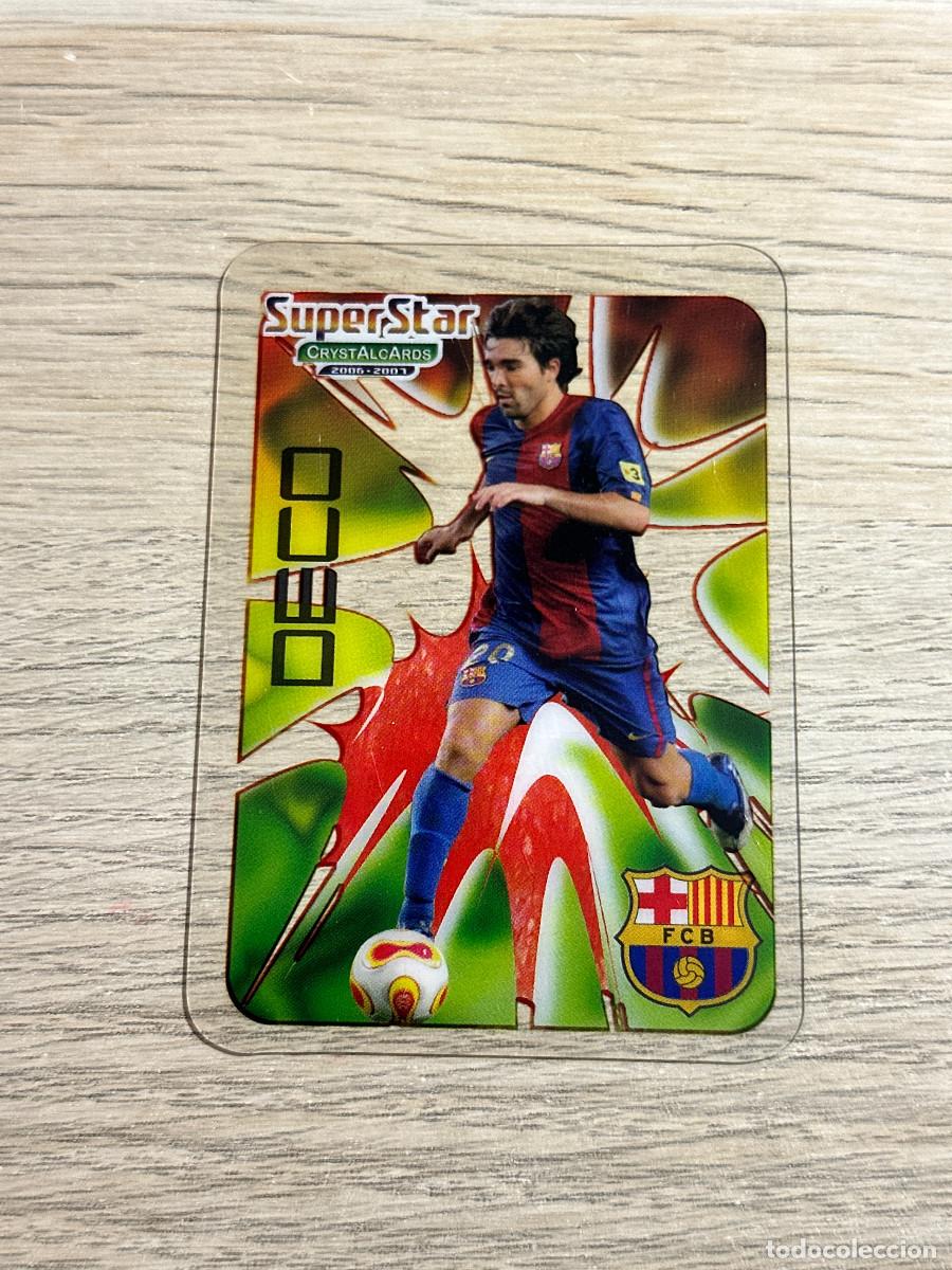 Cromos de f&uacute;tbol: DECO n&ordm; 368 FC BARCELONA SUPERSTAR CRYSTALCARDS LIGA 2006 2007 MUNDICROMO 06 07