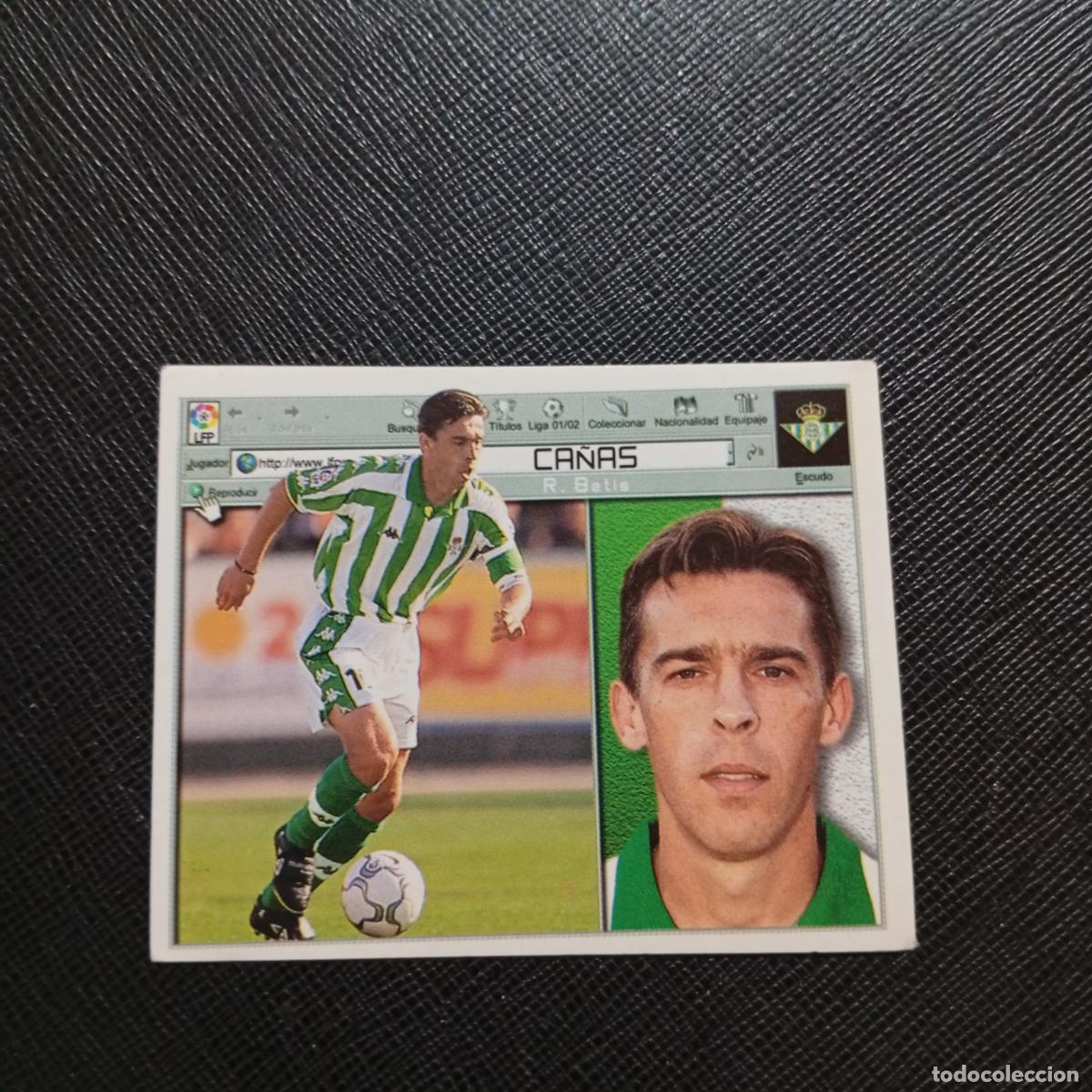 Football Stickers: CA&Ntilde;AS REAL BETIS ESTE 2001 2002 CROMO FUTBOL 01 02 LIGA - SIN PEGAR - A216 PG262