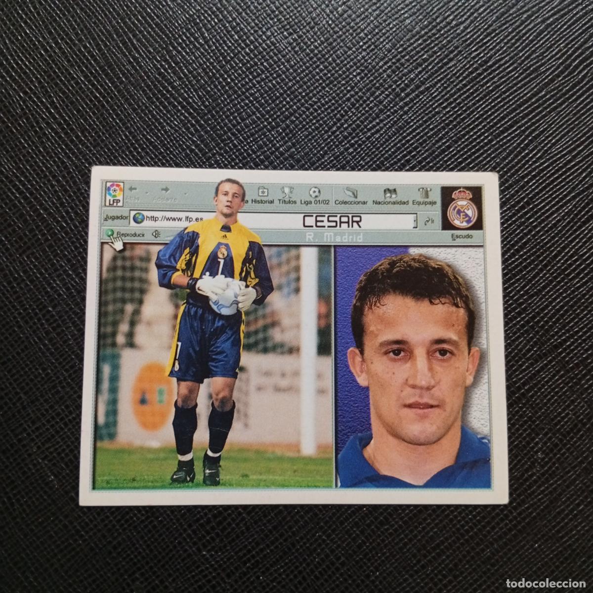 Cromos de f&uacute;tbol: CESAR REAL MADRID ESTE 2001 2002 CROMO FUTBOL 01 02 LIGA - SIN PEGAR - A216 PG271
