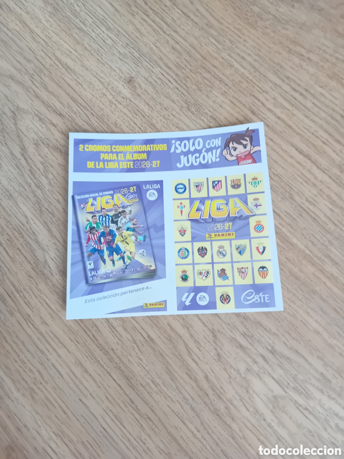 Cromos de f&uacute;tbol: 2 Cromos conmemorativos revista jug&oacute;n 234 26 27 2026 2027 Este Panini Nuevo